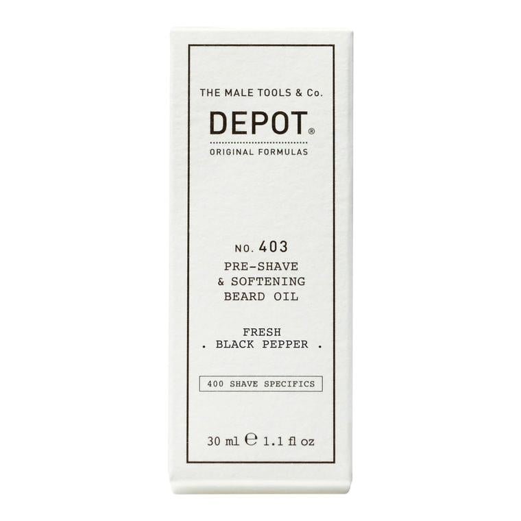 Depot No. 403 Pre-Shave & Softening Beard Oil Fresh Black Pepper - Salong Unic AS