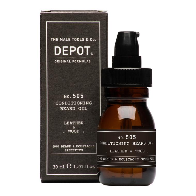 Depot No. 505 Conditioning Beard Oil Leather & Wood - Salong Unic AS